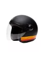 Helm Marko Boreal - Mattschwarz Mit Orangefarbenen Streifen