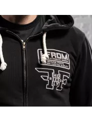 Sweatshirt Fullzip - Black - Holy Freedom