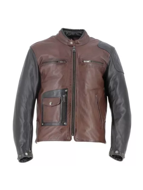 Blouson Johnson Cuir Rag - Helstons