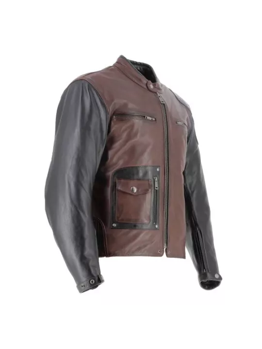 Blouson Johnson Cuir Rag - Helstons