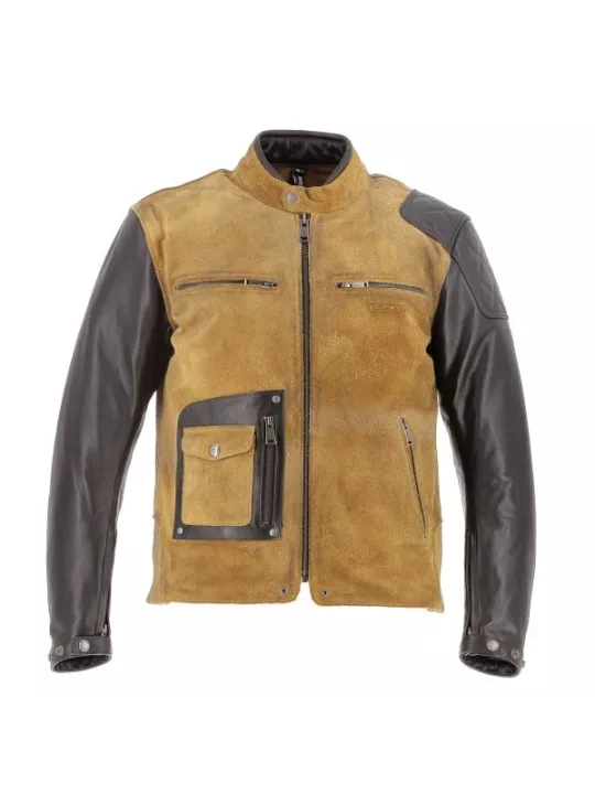 Blouson Johnson Cuir Rag/Suede - Helstons