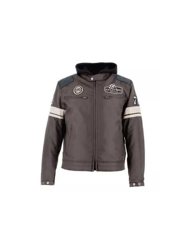 Blouson Revolte Tissu Technique/Cuir - Helstons