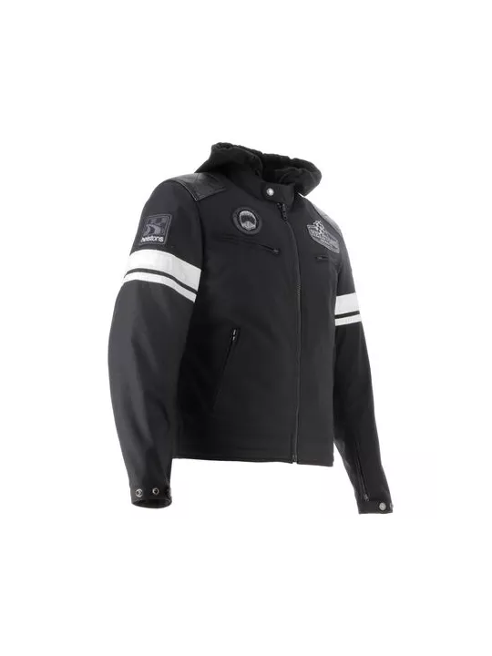 Blouson Revolte Tissu Technique/Cuir - Helstons