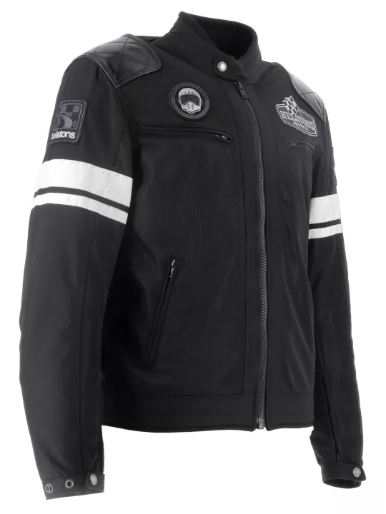 Blouson Revolte Air Tissu Mesh/Cuir - Helstons