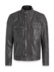 Blouson Brooklands Cuir Granite Grey - Belstaff