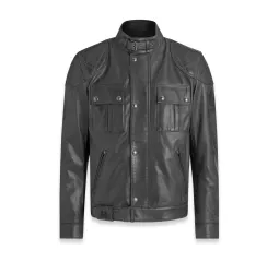Brooklands Leather Jacket Granite Grey - Belstaff