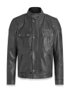 Blouson Brooklands Cuir Granite Grey - Belstaff