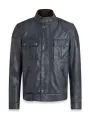 Chaqueta de piel Brooklands Azul Insignia - Belstaff