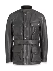 Blouson Trialmaster Cuir Granite Grey - Belstaff