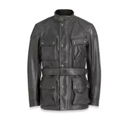 Trialmaster Leather Jacket Granite Grey - Belstaff