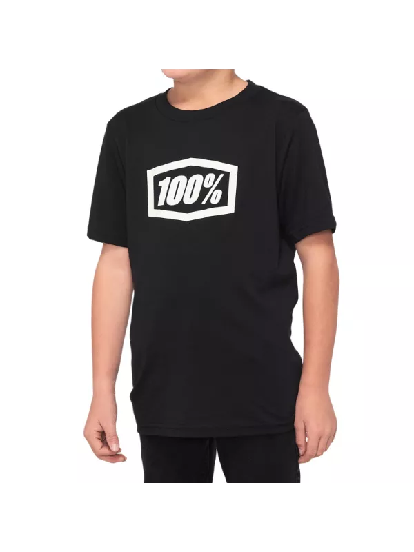 T-Shirt Enfant Icon Noir - 100%