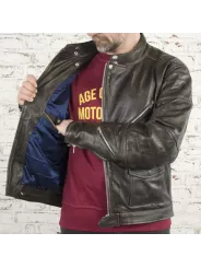 Blouson Rocker Ce Leather Jacket - Age Of Glory