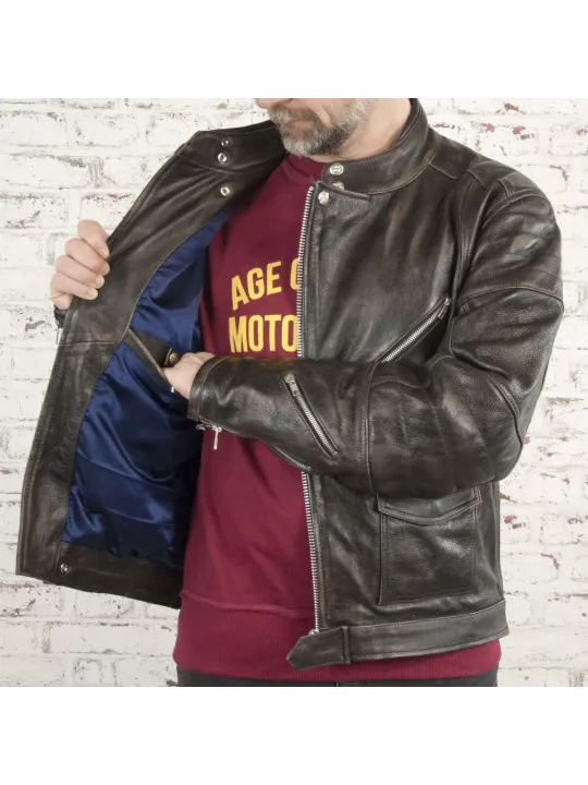 Blouson Rocker Ce Leather Jacket - Age Of Glory