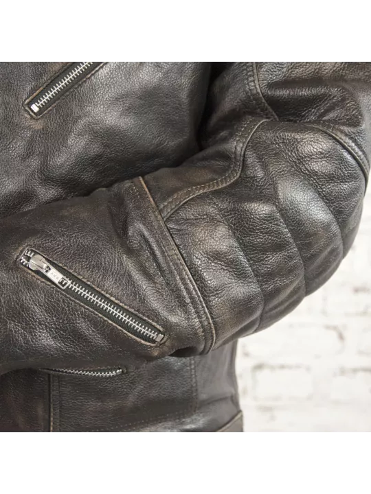 Blouson Rocker Ce Leather Jacket - Age Of Glory