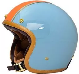Casco Jet The Classic - Mârkö (blu/arancio)