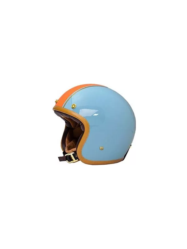 Jet El Casco Clásico - Mârkö (Azul/Naranja)