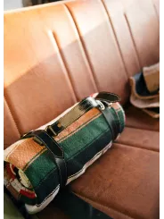 Sangle pour Couverture Leather Blanket Roll - Iron And Resin