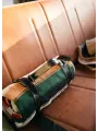 Leather Blanket Roll Strap - Iron And Resin