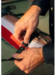 Sangle pour Couverture Leather Blanket Roll - Iron And Resin