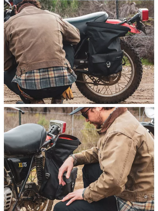Sac Moto Pannier - Iron And Resin