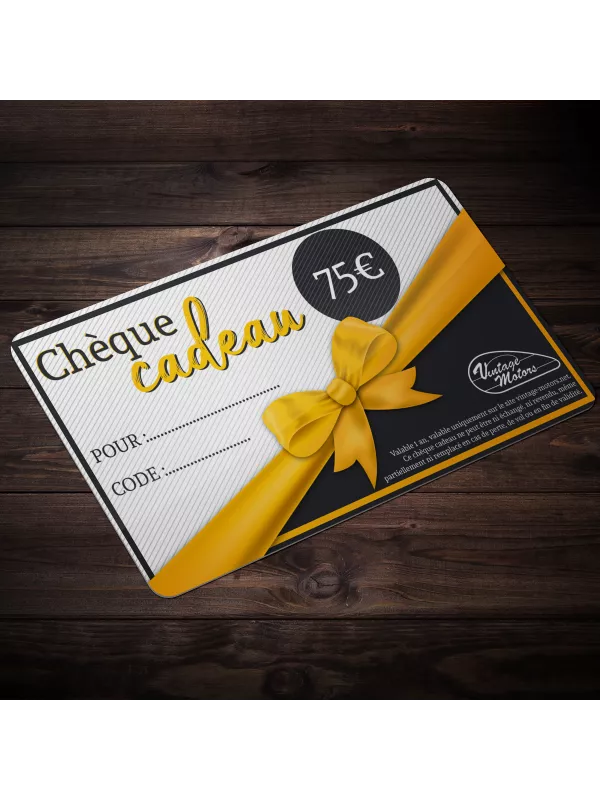 Chèque Cadeau Vintage Motors 75€
