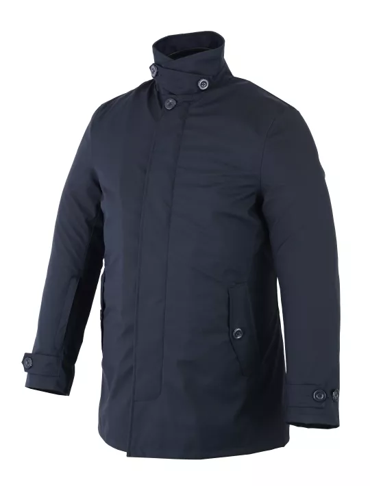 Trench Coat Blue retro jacket- Vstreet