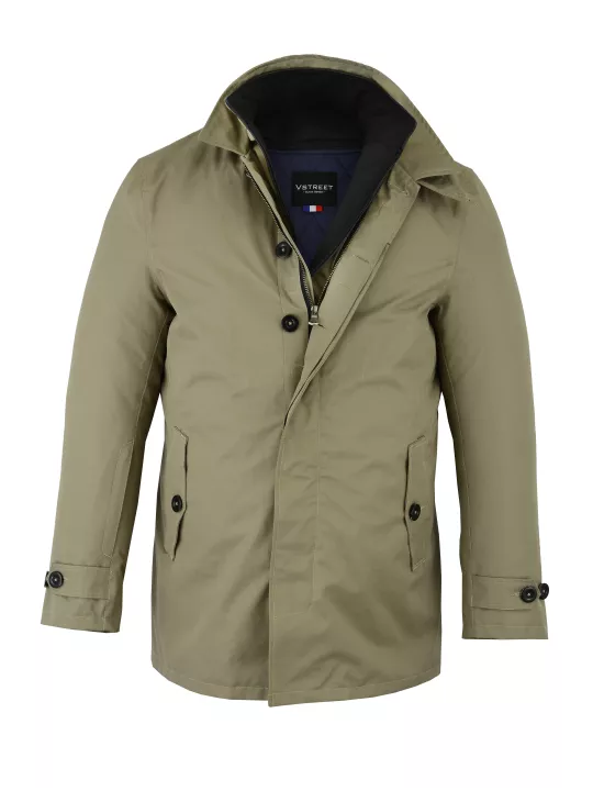 Casaco Vstreet Trench Coat Beige