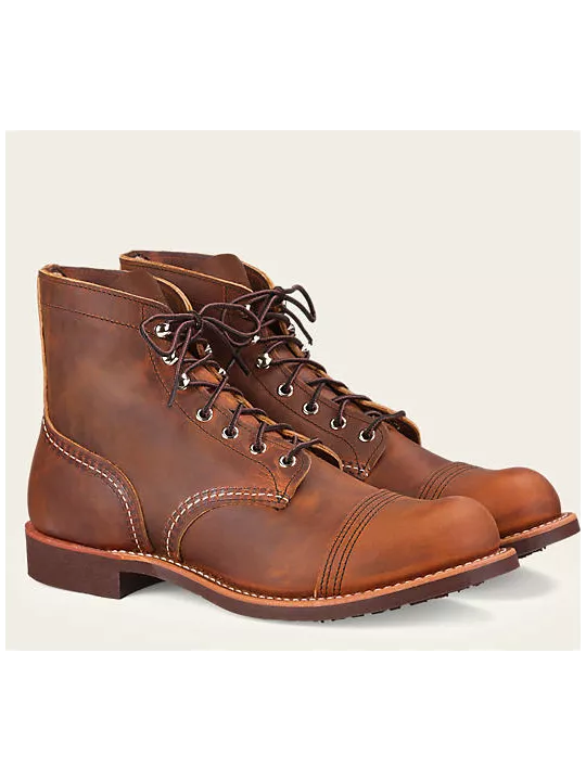 8085 zapatos marrones Red Wing Iron Ranger envejecidos