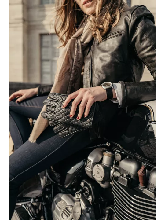 Le Matelassé Black Gloves - Original Driver