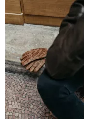 Guantes ORIGINAL DEL CONTROLADOR - LA acolchado? COGNAC