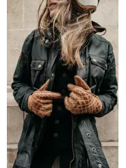 Guantes ORIGINAL DEL CONTROLADOR - LA acolchado? COGNAC