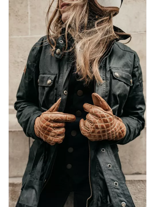 Guantes ORIGINAL DEL CONTROLADOR - LA acolchado? COGNAC