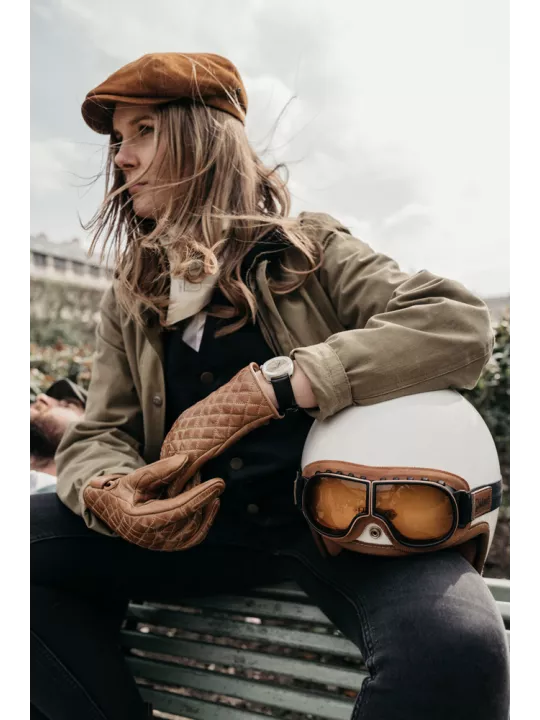 Guantes ORIGINAL DEL CONTROLADOR - LA acolchado? COGNAC