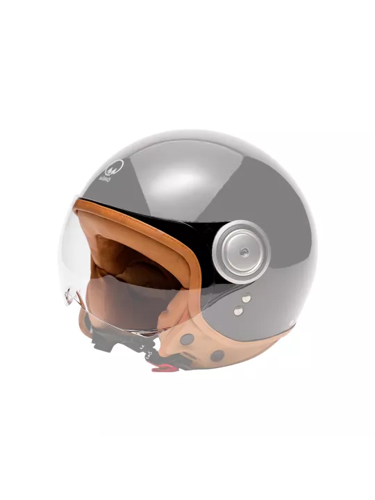 Vintage Jet Motorradhelm Elements -Mârkö Blue