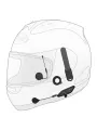 10U For ARAI Full Face Helmet - Sena