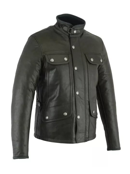 CHAQUETA DE CUERO MONTECARLO (Negro) - Controlador original