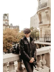 CHAQUETA DE CUERO MONTECARLO (Negro) - Controlador original