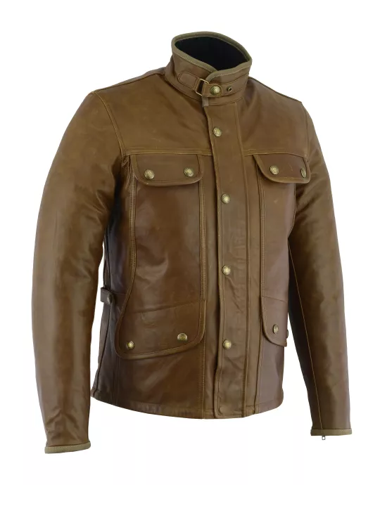 Blouson Le Monte Carlo Cuir (Marron) - Original Driver