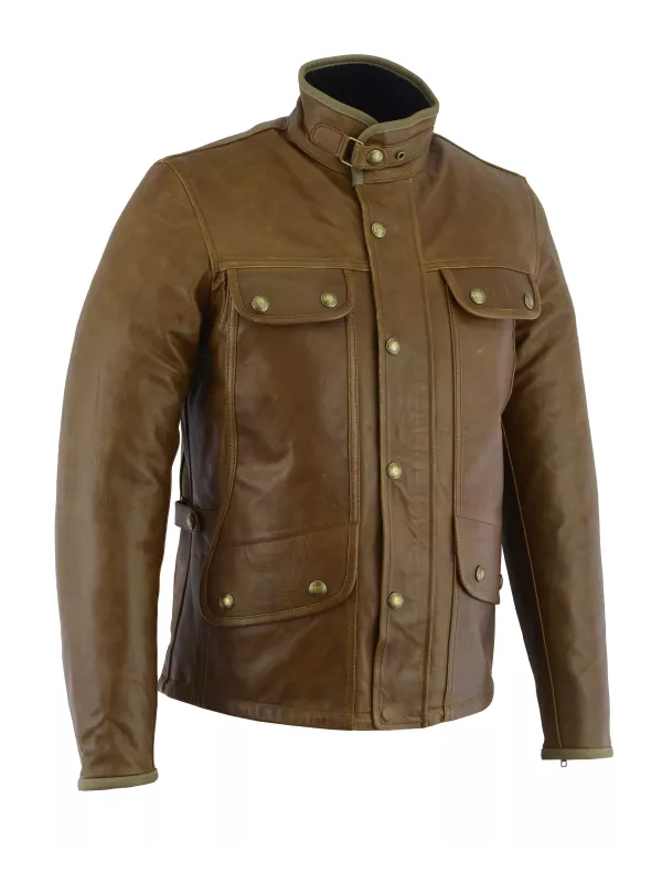 Blouson Le Monte Carlo Cuir (Marron) - Original Driver