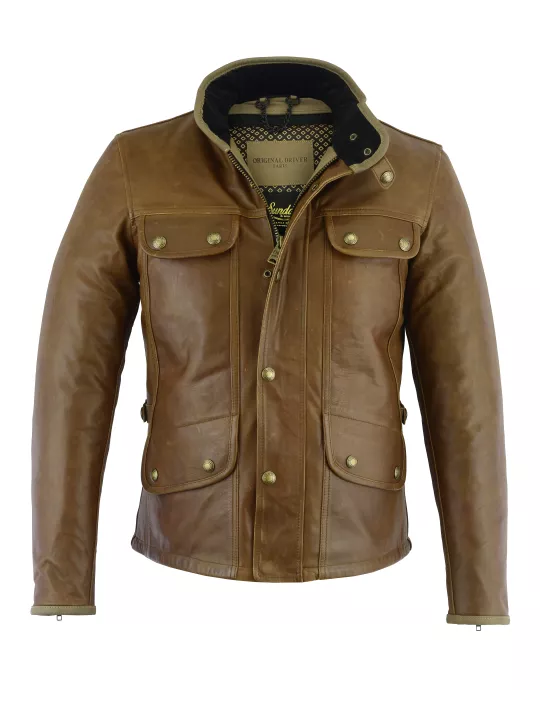 Blouson Le Monte Carlo Cuir (Marron) - Original Driver