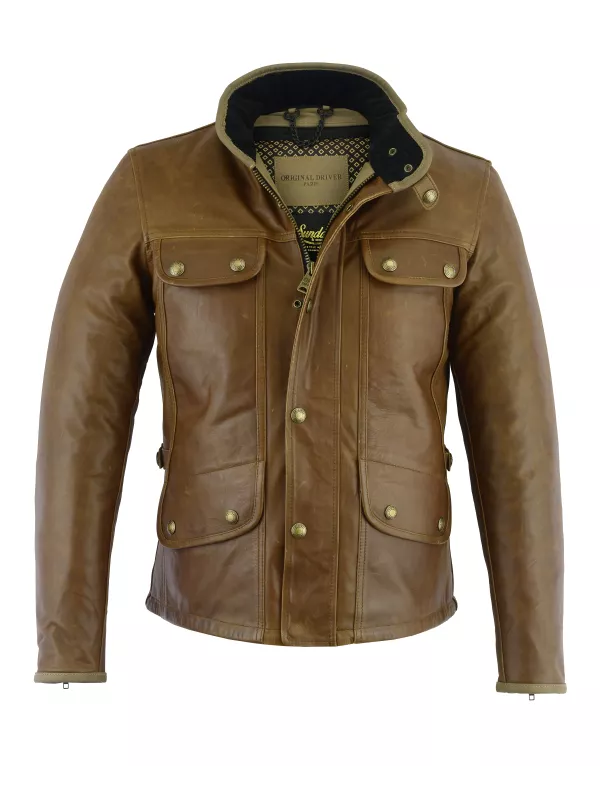 Blouson Le Monte Carlo Leder (Cognac) - Original Driver