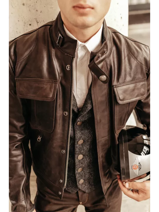 Blouson Le Monte Carlo Leder (Cognac) - Original Driver