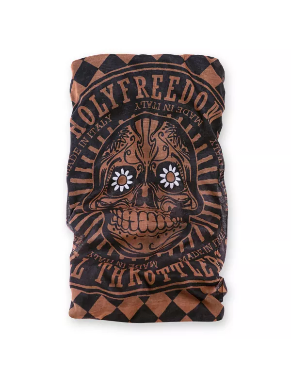 Golden Skull Neck Tube - Holy Freedom