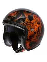 Capacete Jet Le Petit Bd Orange Chromed - Premier