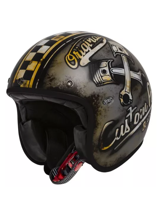 Casque Moto Jet Le Petit Op9Bm Deco - Premier