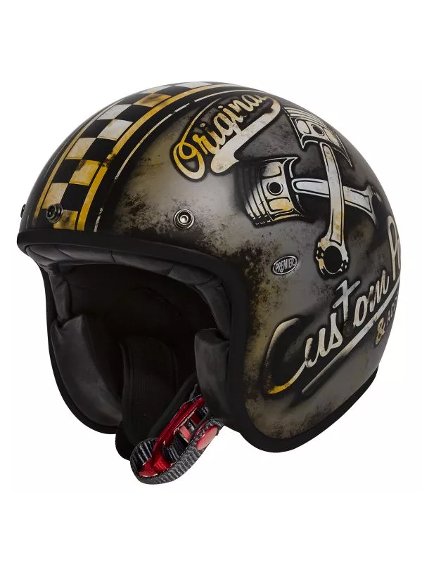Casque Moto Jet Le Petit Op9Bm Deco - Premier