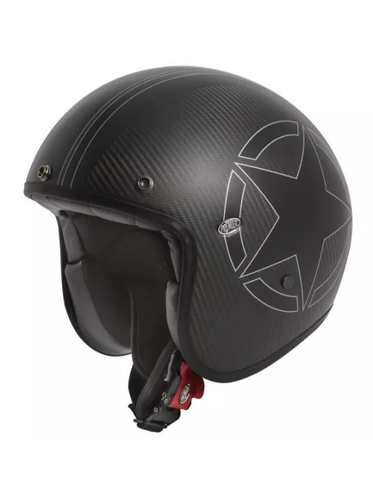 MOTO CASCO JET Little Star CARBONIO BM - PRIMA
