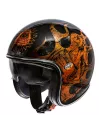 VINTAGE MOTO CASCO JET BD ORANGE CROMATO - PREMIER