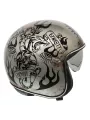 Motocicleta del vintage casco jet BD TITANIO - PREMIER