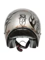 Motocicleta del vintage casco jet BD TITANIO - PREMIER